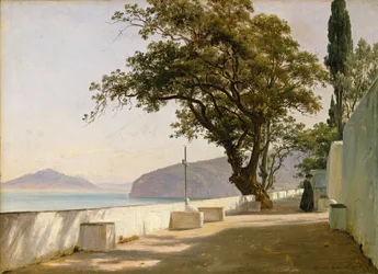 Terasz tölgyfával, Sorrento